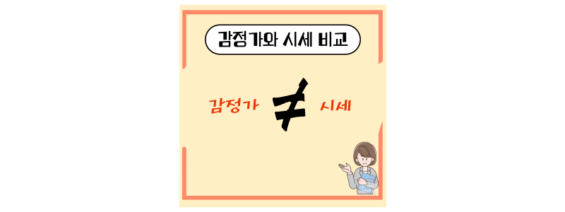 감정가 시세 비교