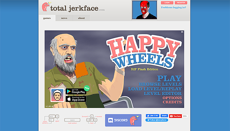 해피휠즈-공식-사이트-메인-화면