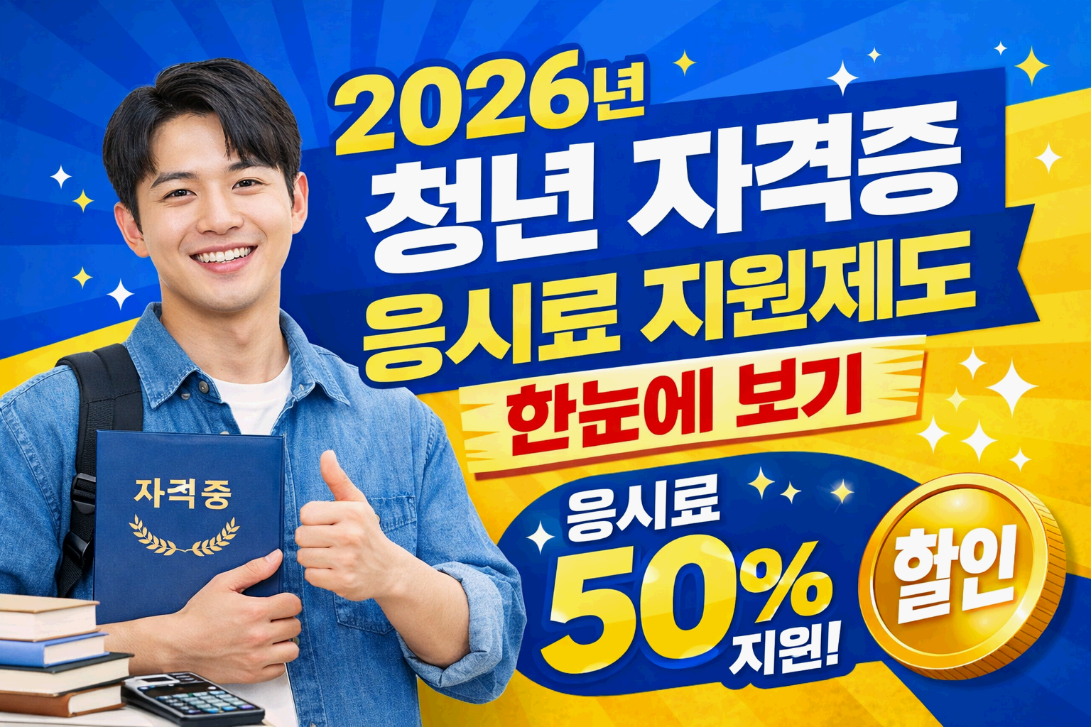 2026년 청년 자격증 응시료 지원제도 한눈에 보기
