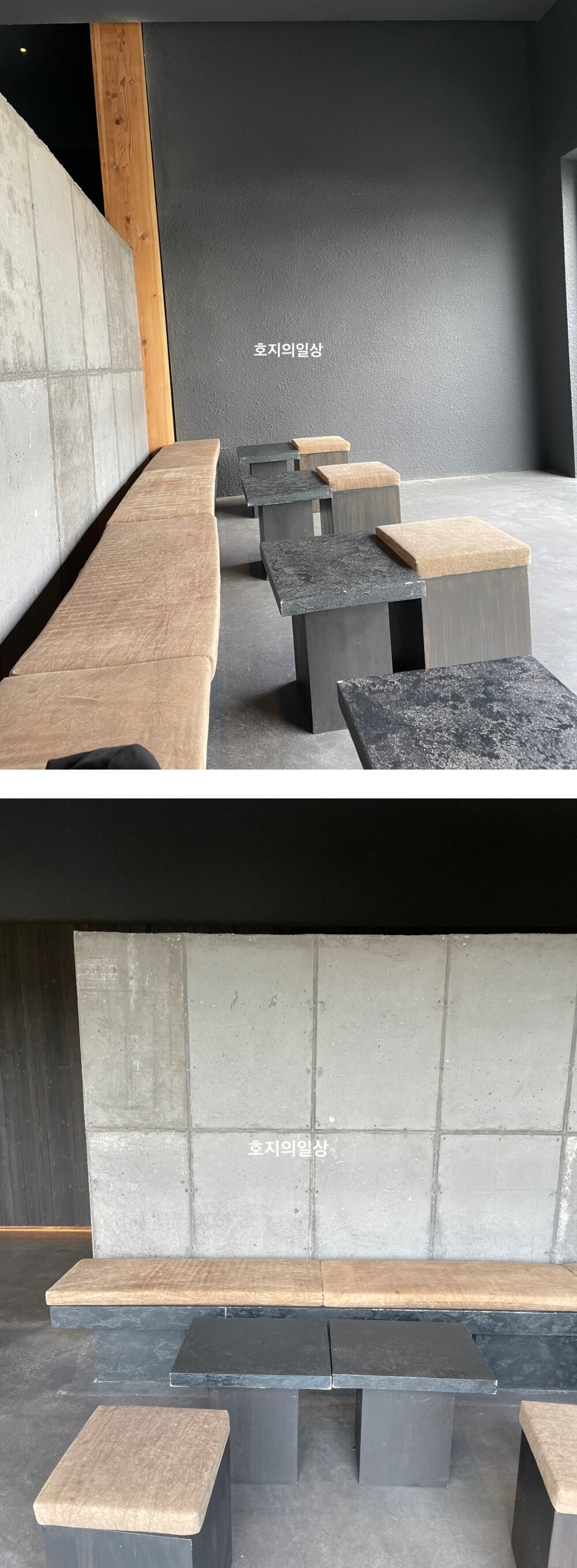 무로이 카페 제주 - 홀 기본 좌석 모습