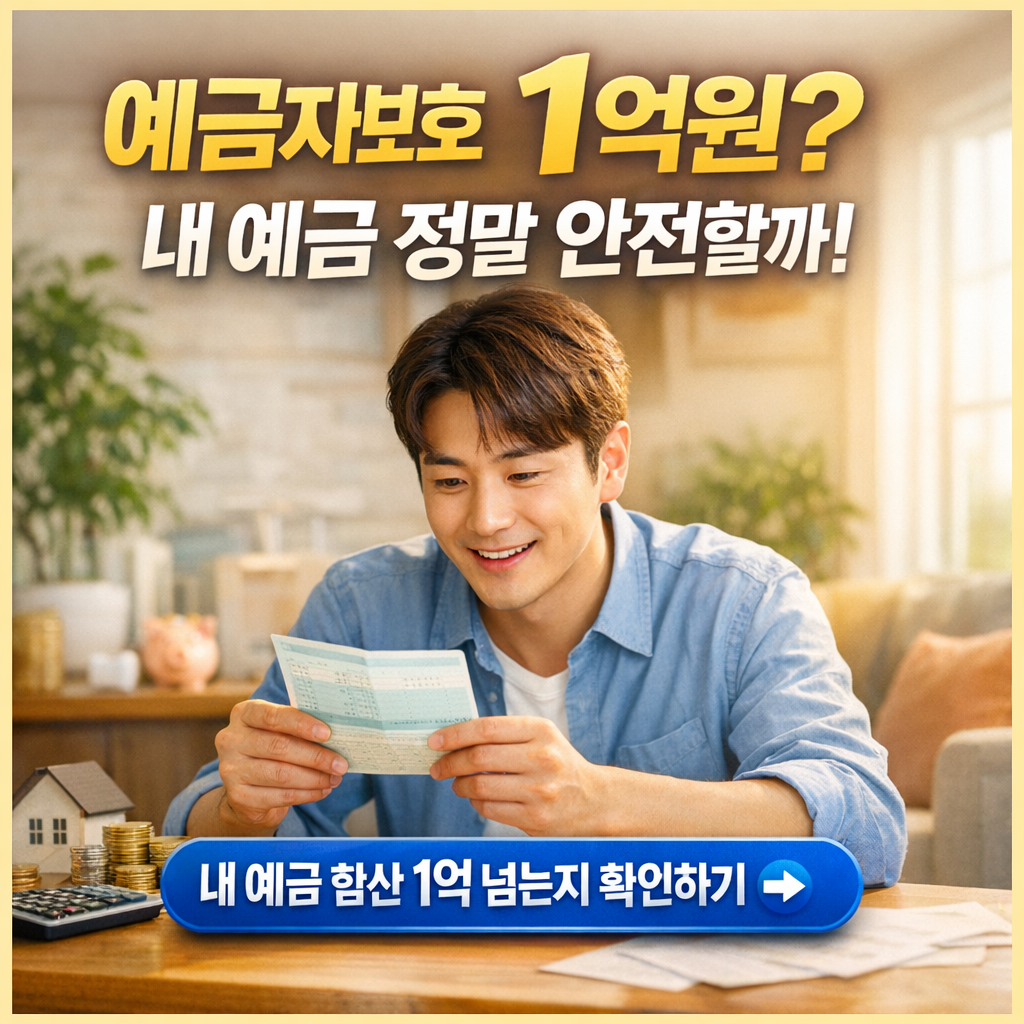 예금자보호 1억원 한눈에 정리, 은행·상호금융 비교 요약