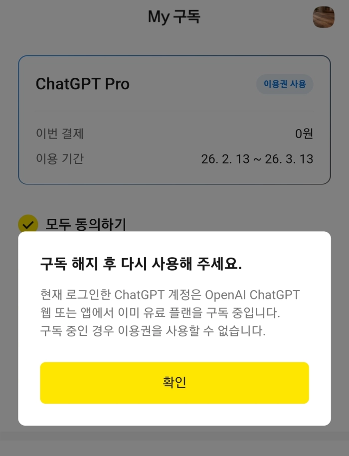ChatGPT Pro 이용권