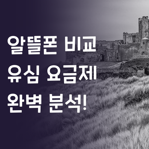 알뜰폰 유심 요금제 비교 SK세븐모바..