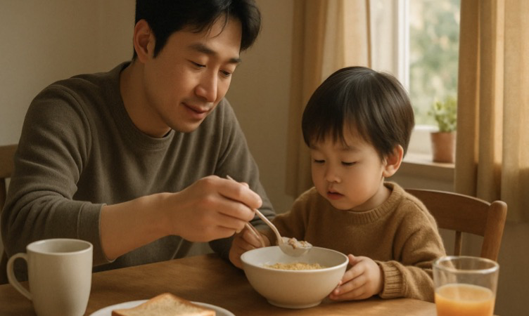 아빠가 돌봄에 적극적인 가정의 아이