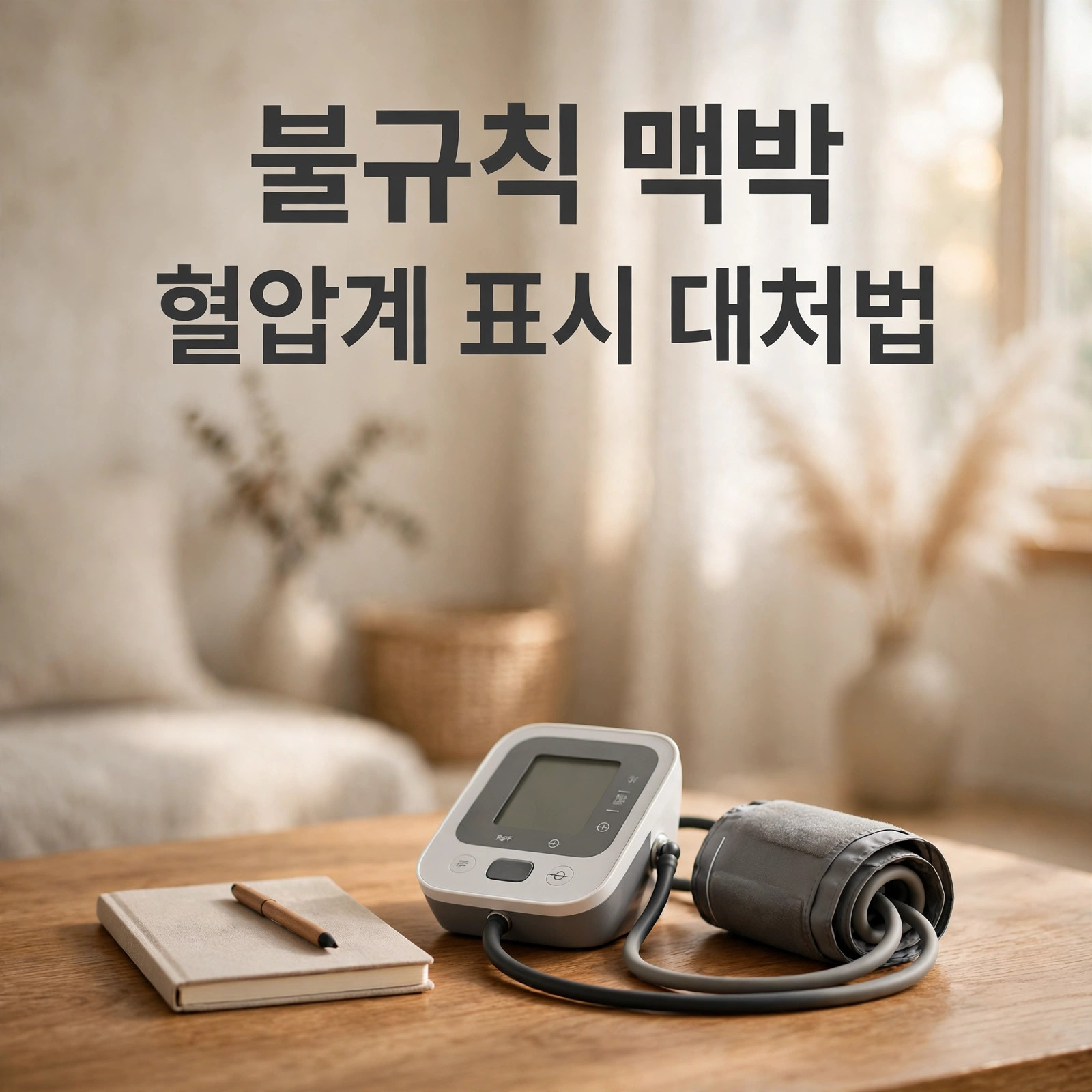 혈압계 불규칙 맥박 표시 썸네일