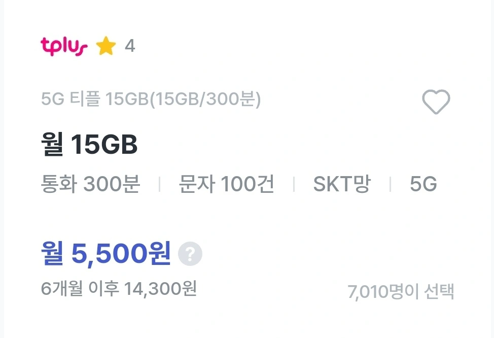 알뜰폰 요금제 그림