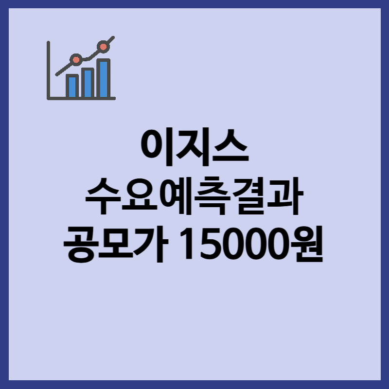 이지스 수요예측결과, 공모가 15000원, 상장일 정보