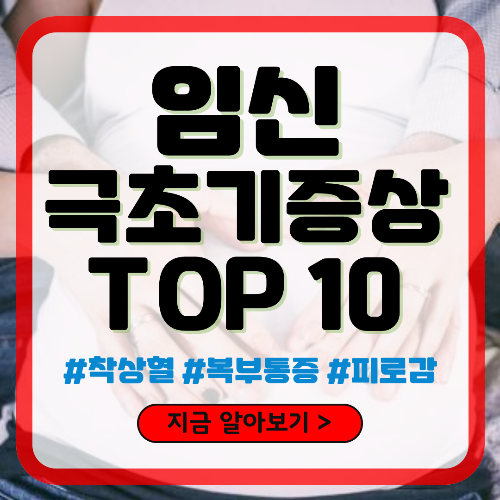 임신 극초기증상 TOP 10