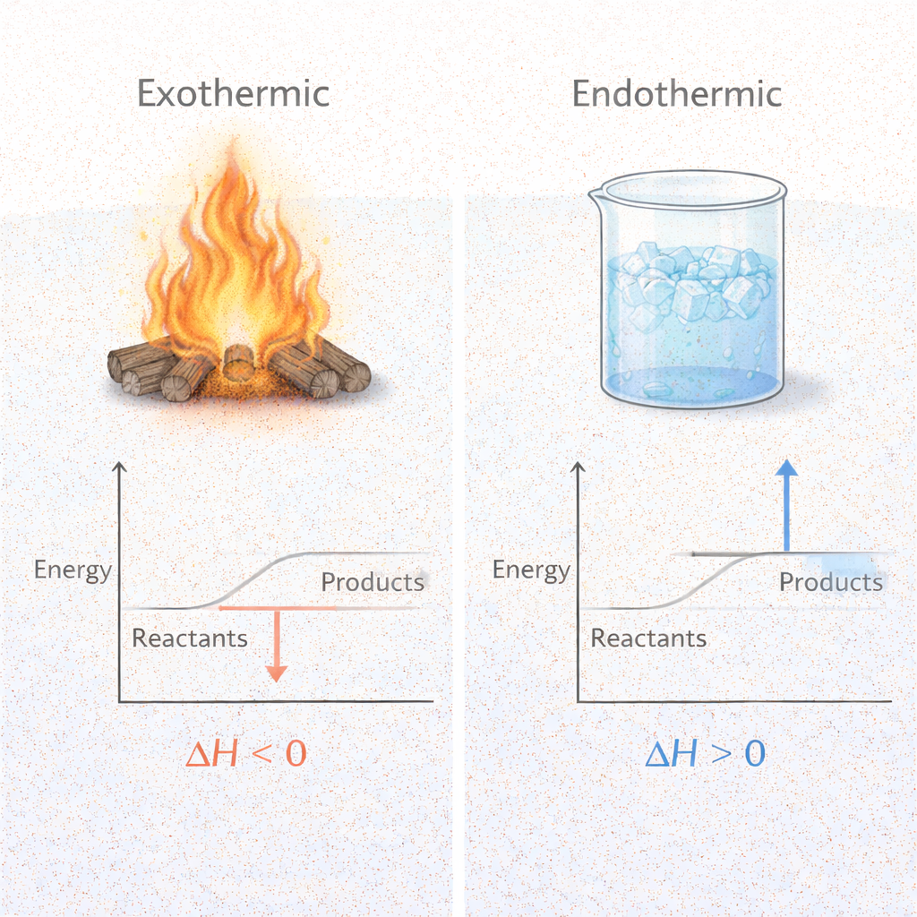 화학 반응에서 에너지 변화와 발열 흡열 반응이 물질 변환에 미치는 과학적 의미