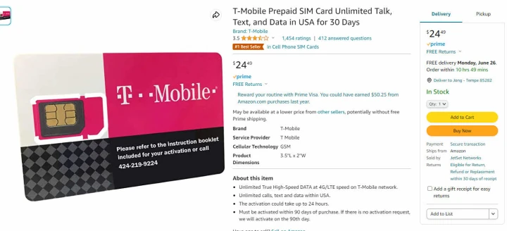 미국 여행 2주 가는데 유심 추천 좀 해주세요.