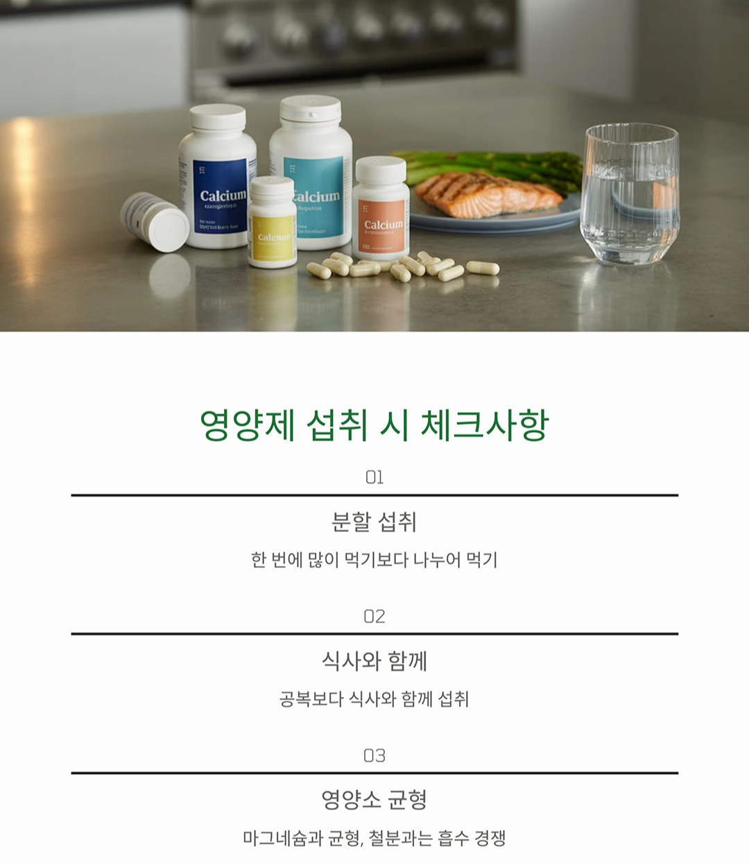 시니어 칼슘 보충, 음식과 영양제 어떻게 활용할까?