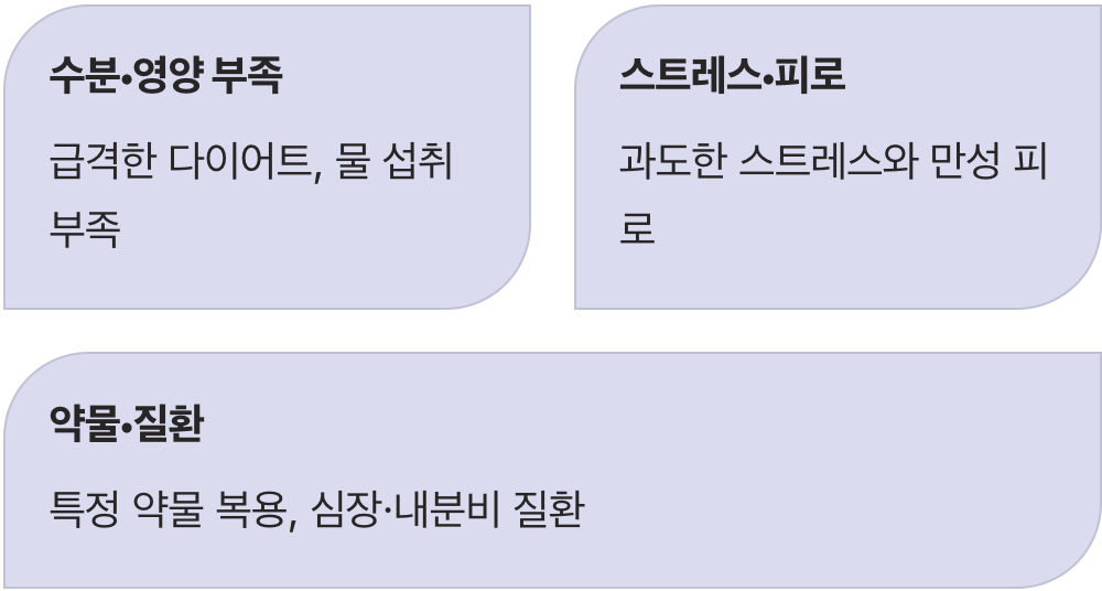 내 압력이 낮아지는 이유들