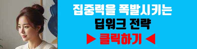 집중력을 폭발시키는 딥워크 전략