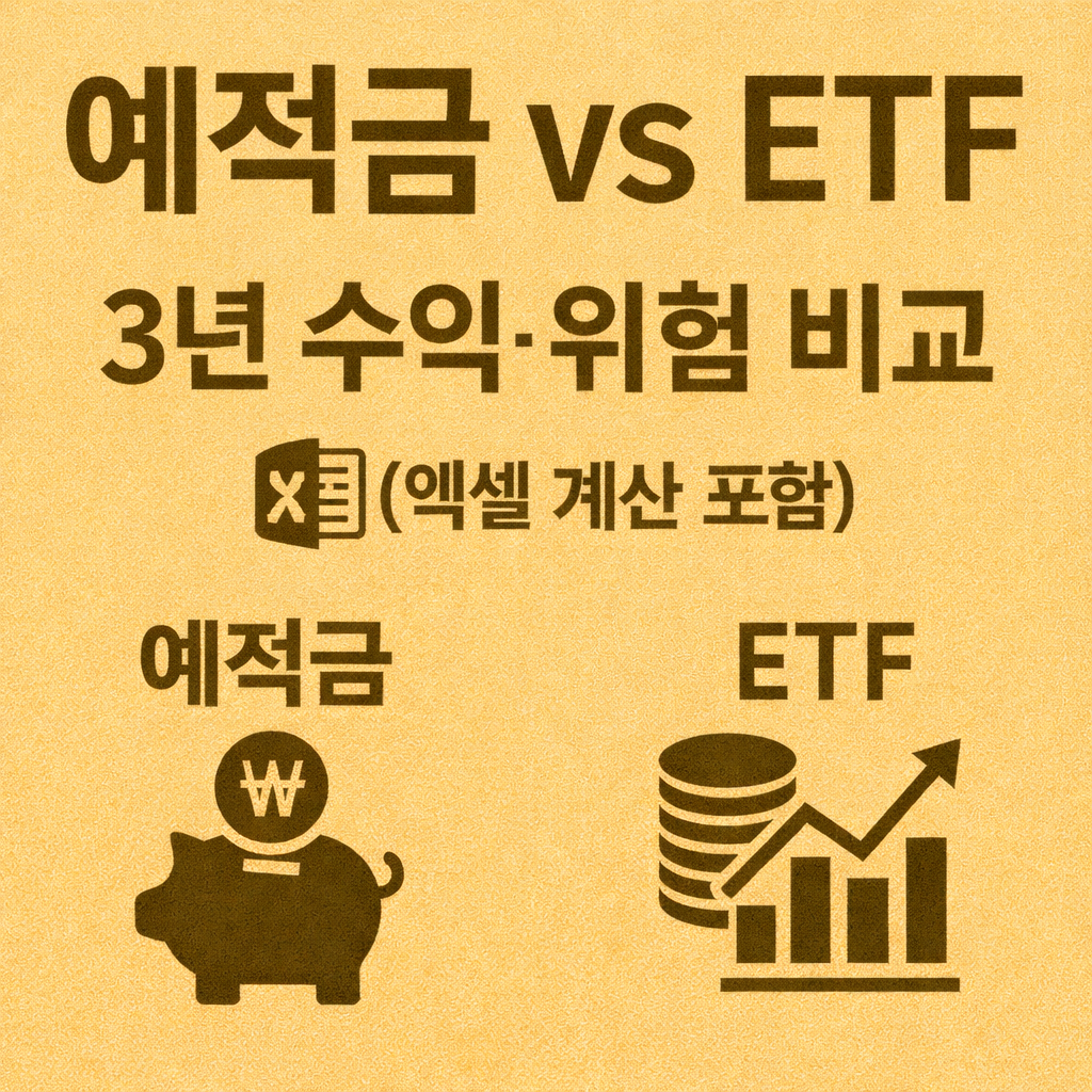 적금 vs ETF, 3년 기준 실제 수익과 리스크 비교