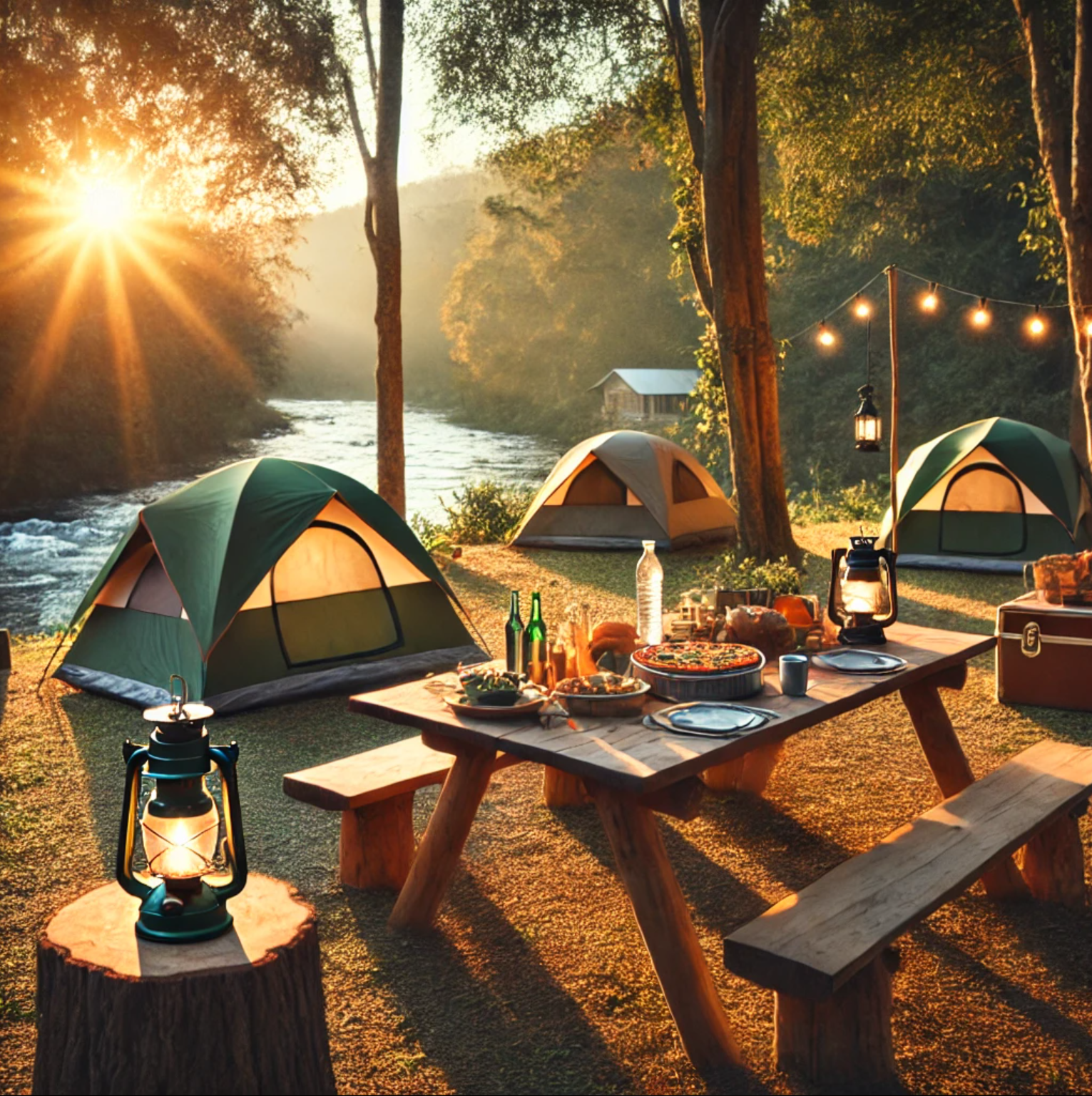 주말 캠핑장 사진