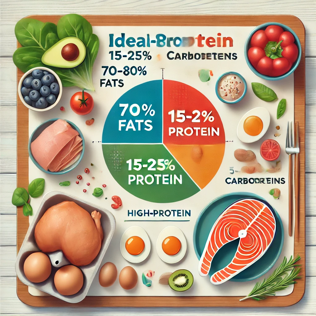 키토식단에서 단백질의 이상적 비율