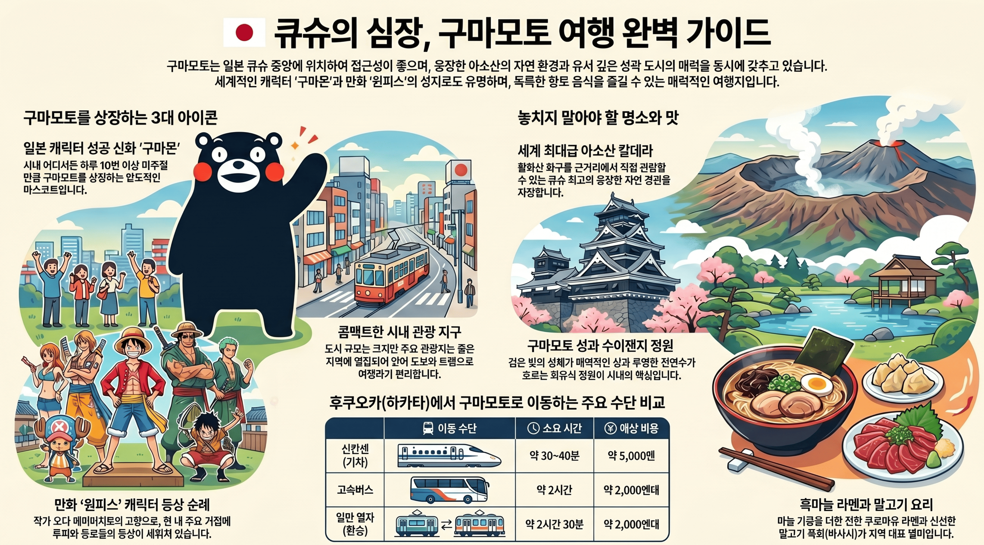 구마모토여행 완벽가이드