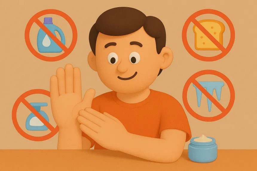 손가락 두드러기