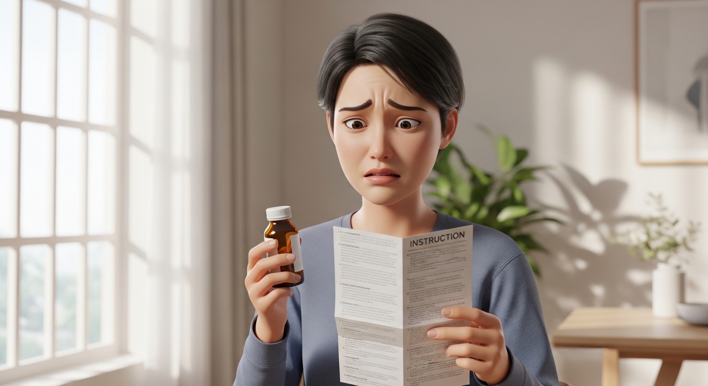 약이 녹은 걸까? vs 진짜 분비물일까?