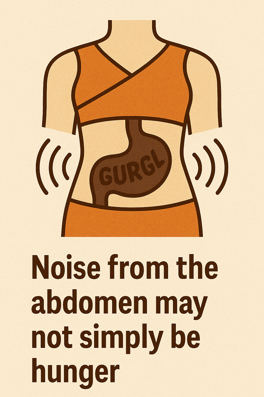 배에서 꼬르륵 소리, 단순한 배고픔이 아닐 수도 이 글의 제목을 표현한 이미지