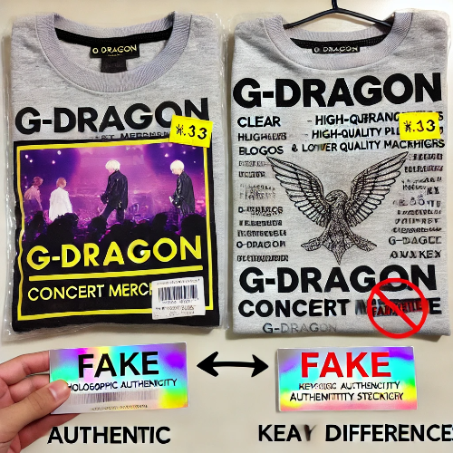 지드래곤 콘서트 굿즈 정품과 가품 비교 &ndash; 팬들이 주의해야 할 점