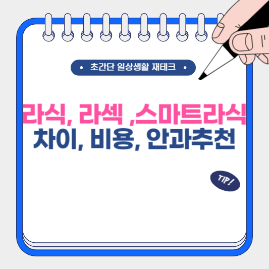 라식 라섹 스마트라식 차이, 비용, 안과 추천