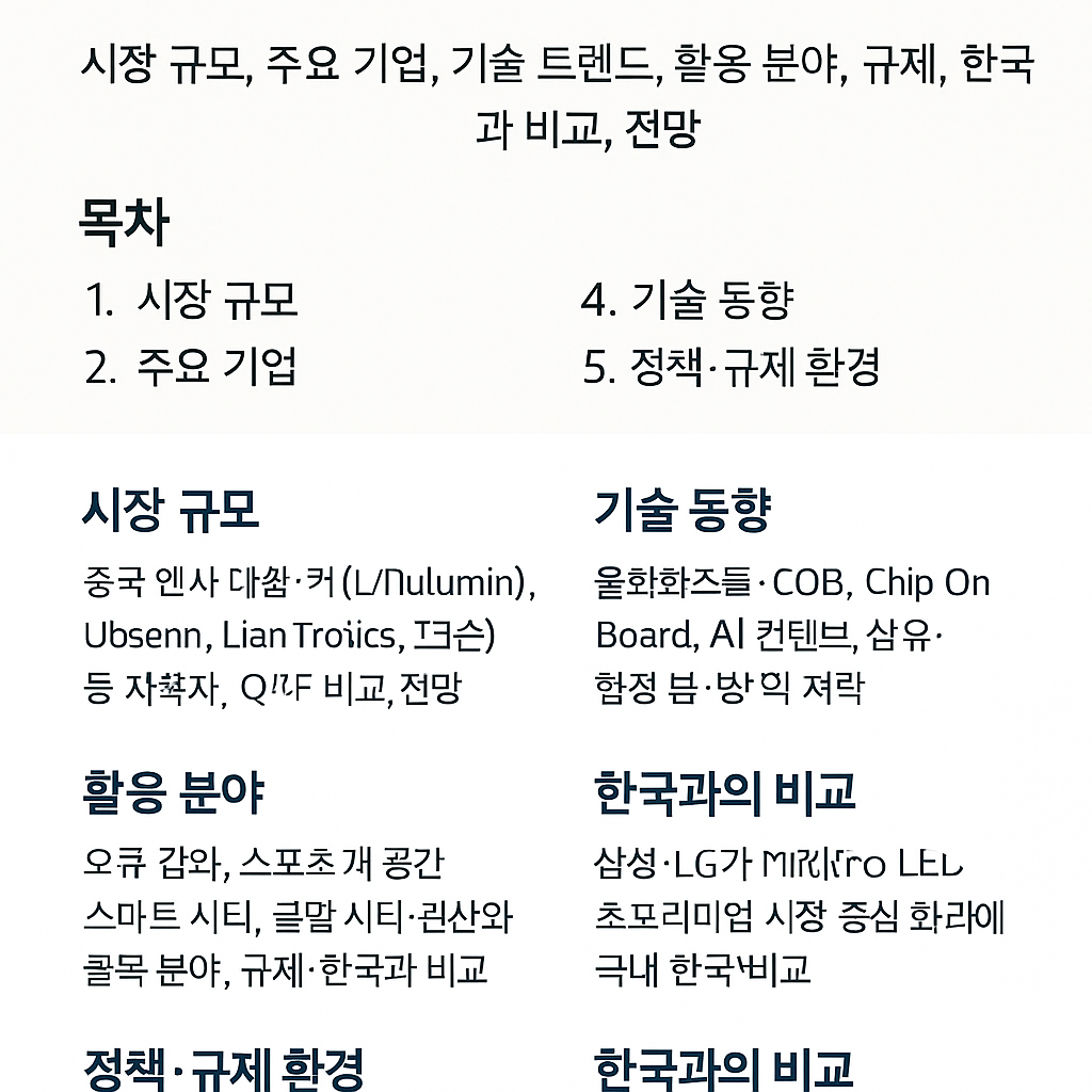 2025년 중국 LED 전광판 산업 현황