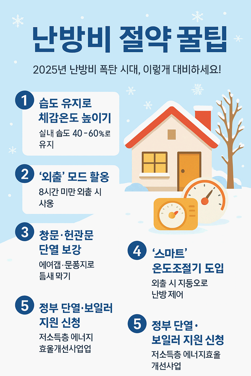 2025년 난방비 폭탄, 아직도 이렇게 내고 계신가요? - 아무도 알려주지 않은 절약 꿀팁 5가지