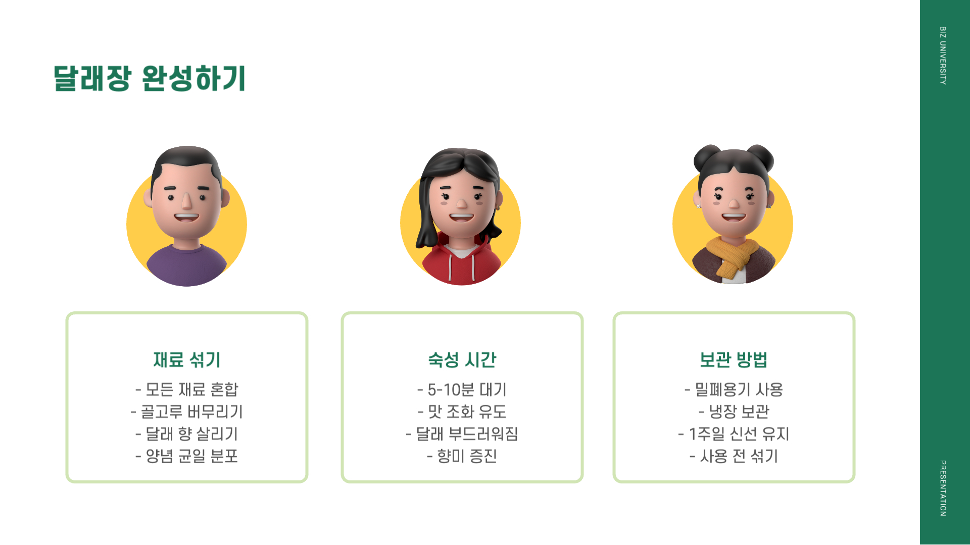 달래장 황금레시피