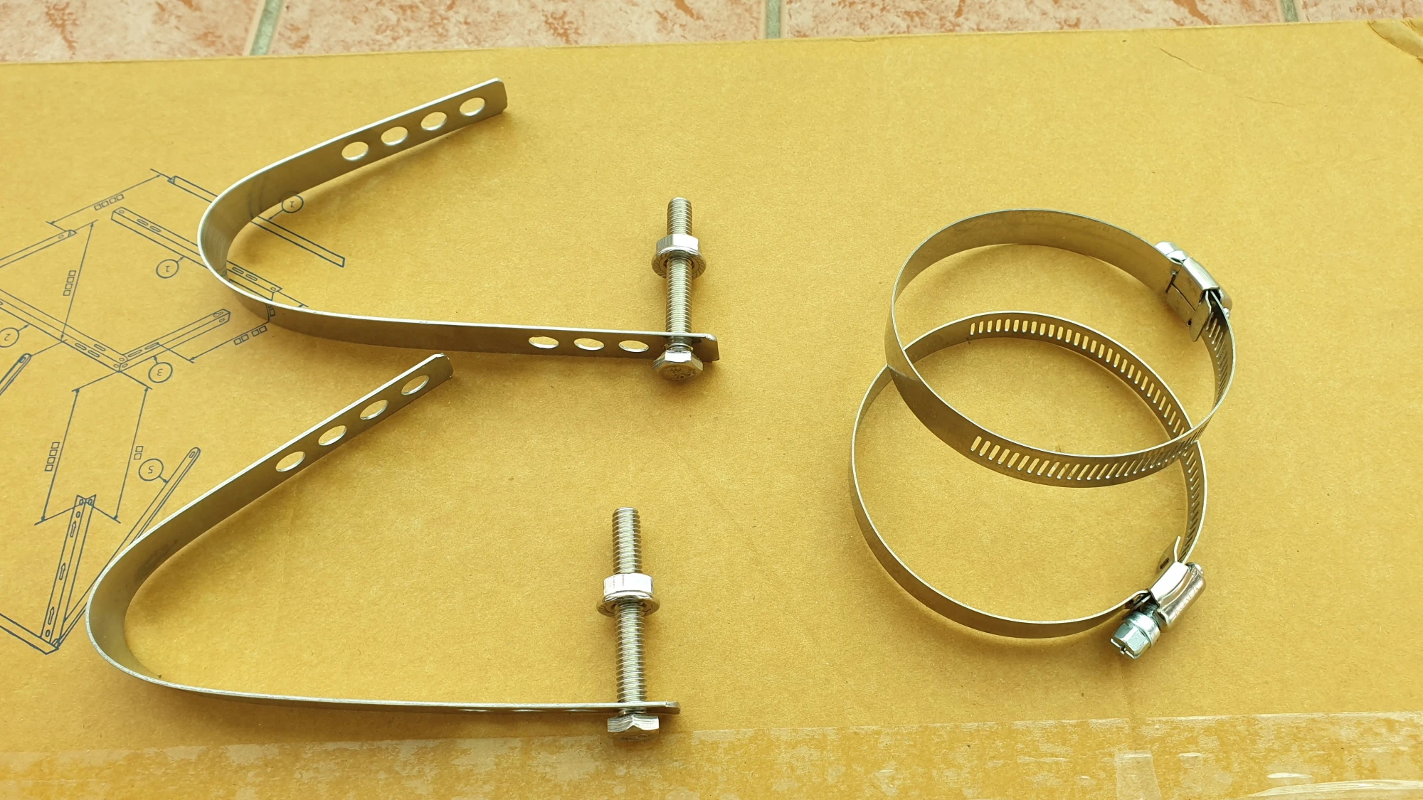 실외기 거치대 고정 철밴드 부품