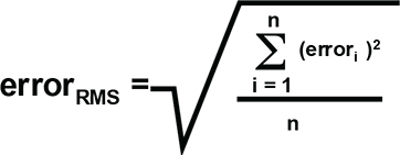 RMS 에러 수식