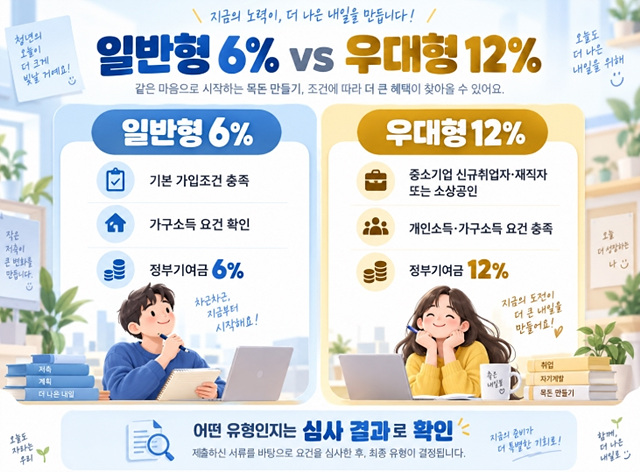 청년미래적금 가입조건 자가진단｜나는 6%&middot;12% 어디에 해당할까?