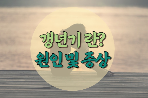 갱년기 원인 및 증상 완화