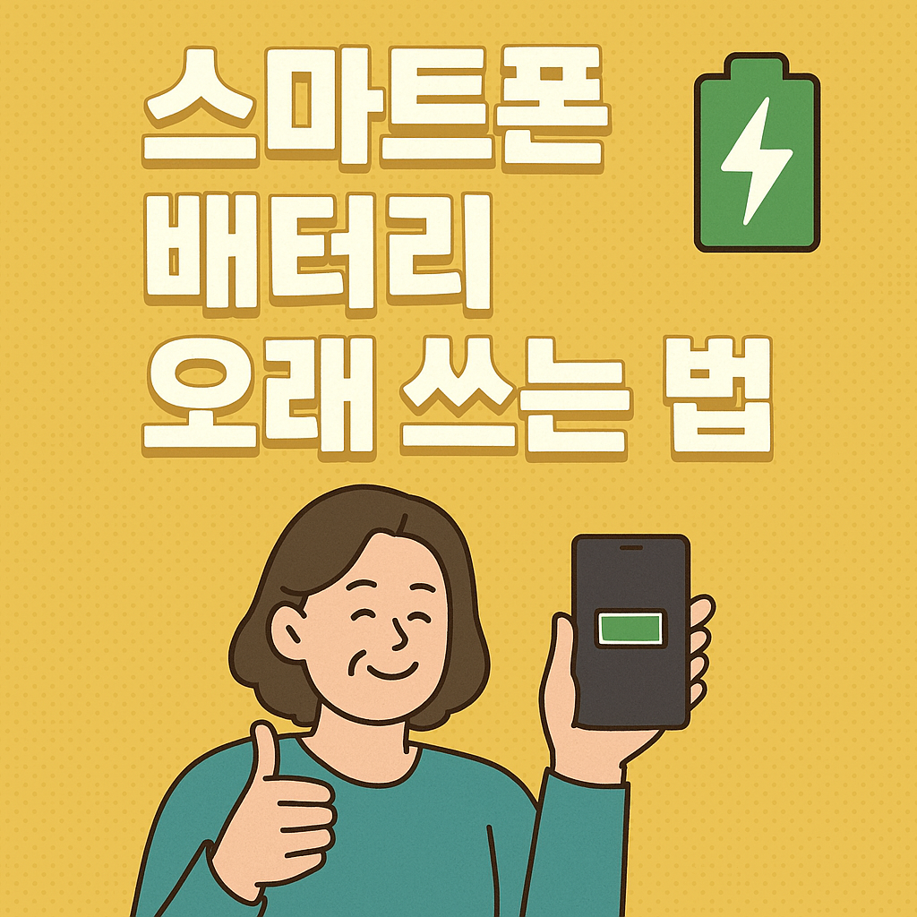 스마트폰 배터리 오래 쓰는 법: 중년을 위한 실속 팁