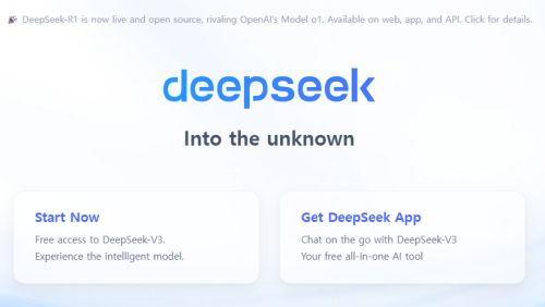 딥시크(deepseek) 웹사이트