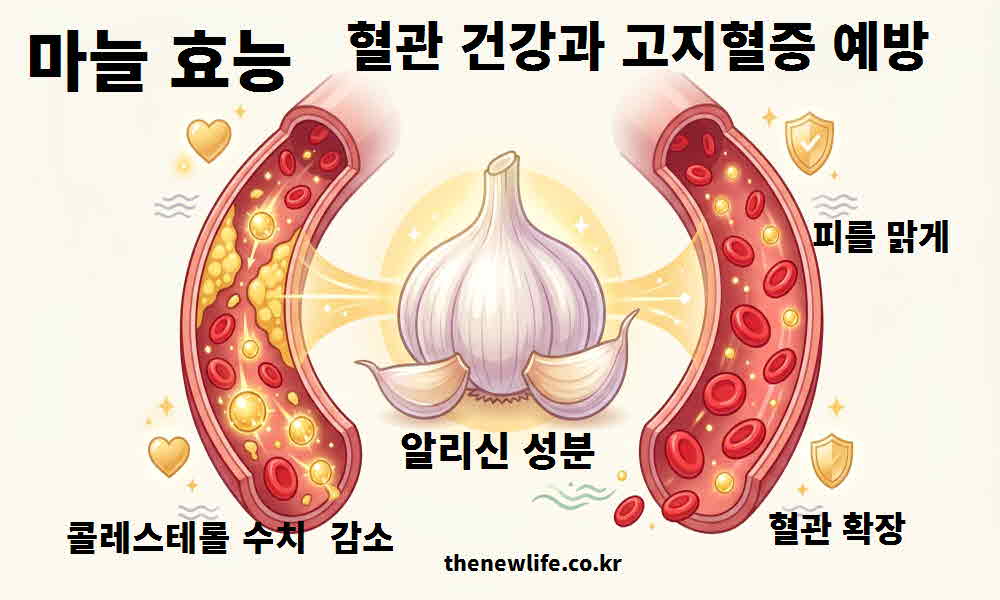 마늘 효능 혈관 건강 고지혈증 예방