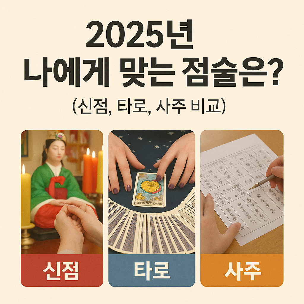 🌟 2025년 나에게 맞는 점술은?