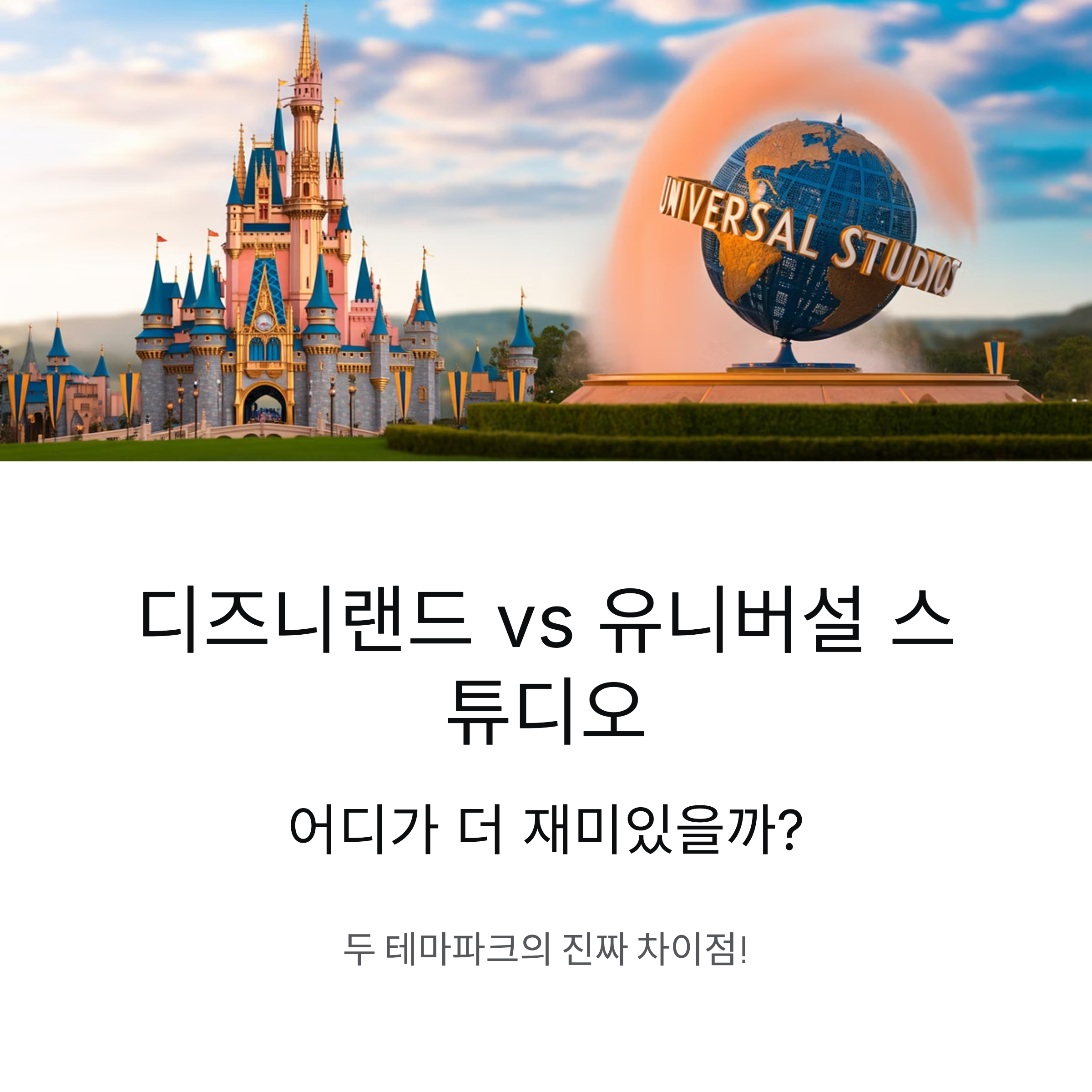 디즈니랜드 vs 유니버설 스튜디오 어디가 더 재미있을까