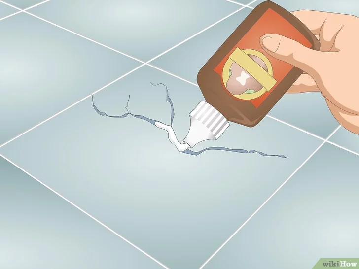 깨진 타일 수리