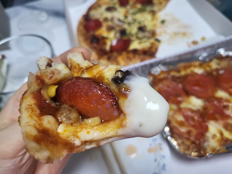 피자나라치킨공주 콤비네이션피자M 파인요거트소스