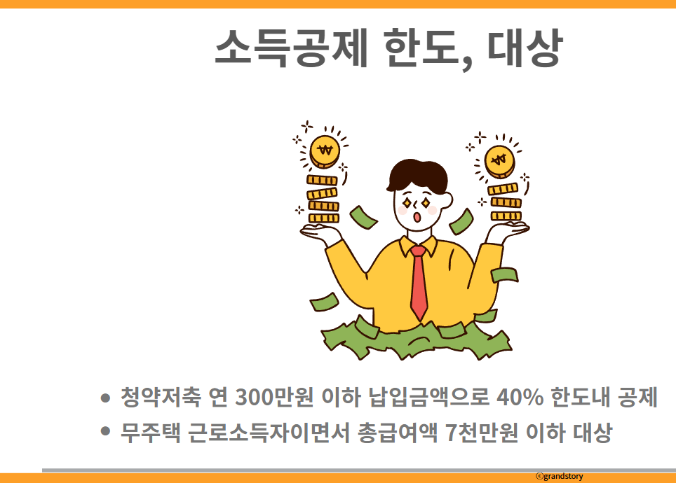 주택청약소득공제한도대상