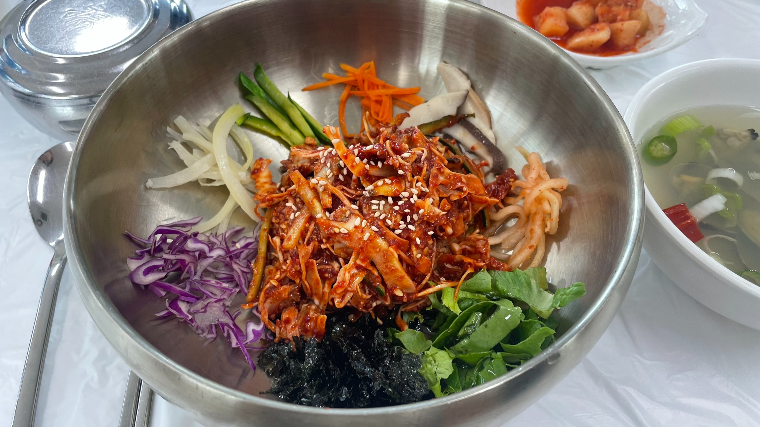 바지락회 비빔밥