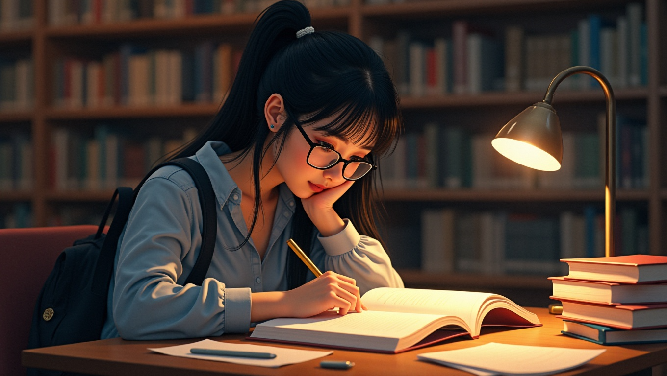 공무원 행정학 공부하고 있는 고시준비생