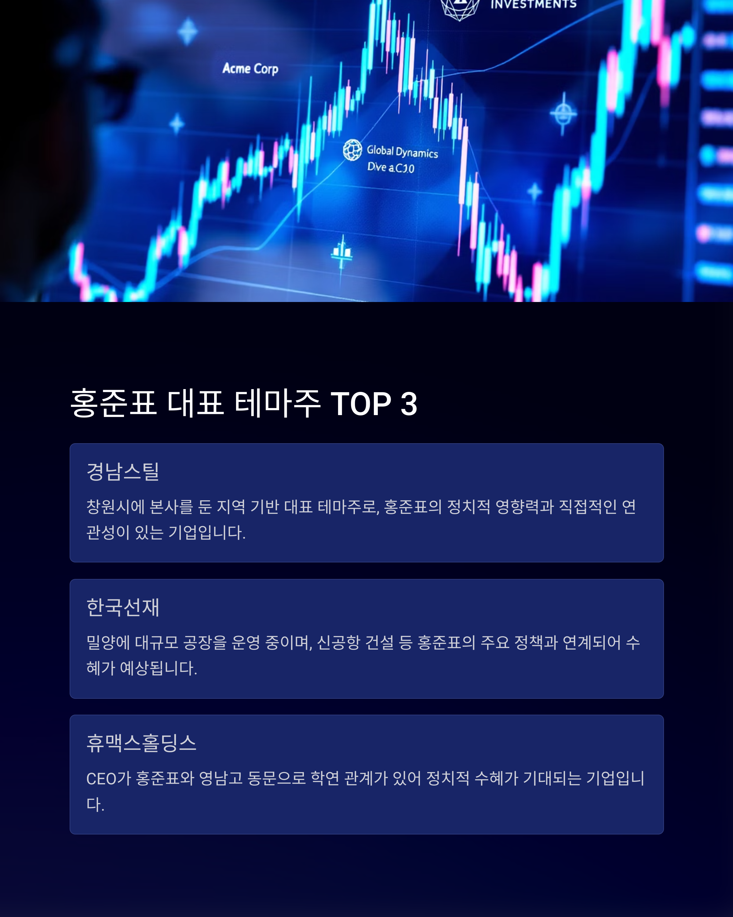 홍준표 테마주2