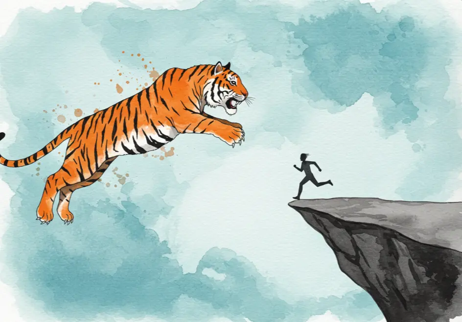 호랑이에게 쫒기는 꿈 해몽