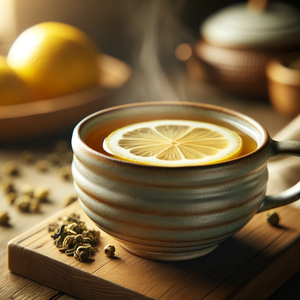 작두콩차 레몬 티