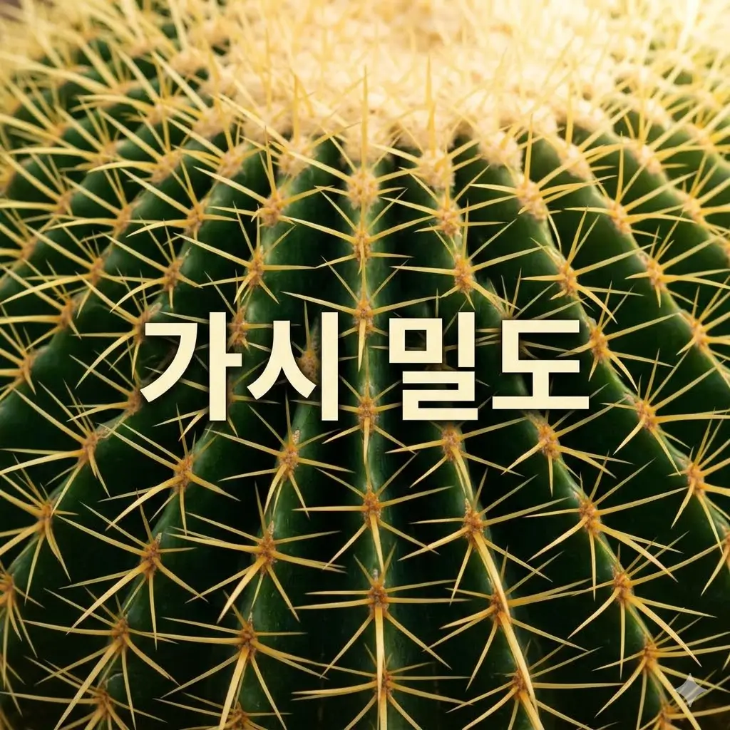 가시 밀도가 높을수록 어떤 생존 이점이 생길까요