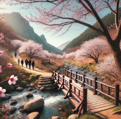 금산 보곡산골 산벚꽃 축제