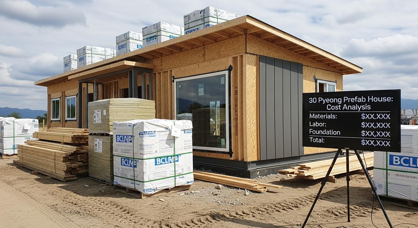 조립식 주택 30평 건축비