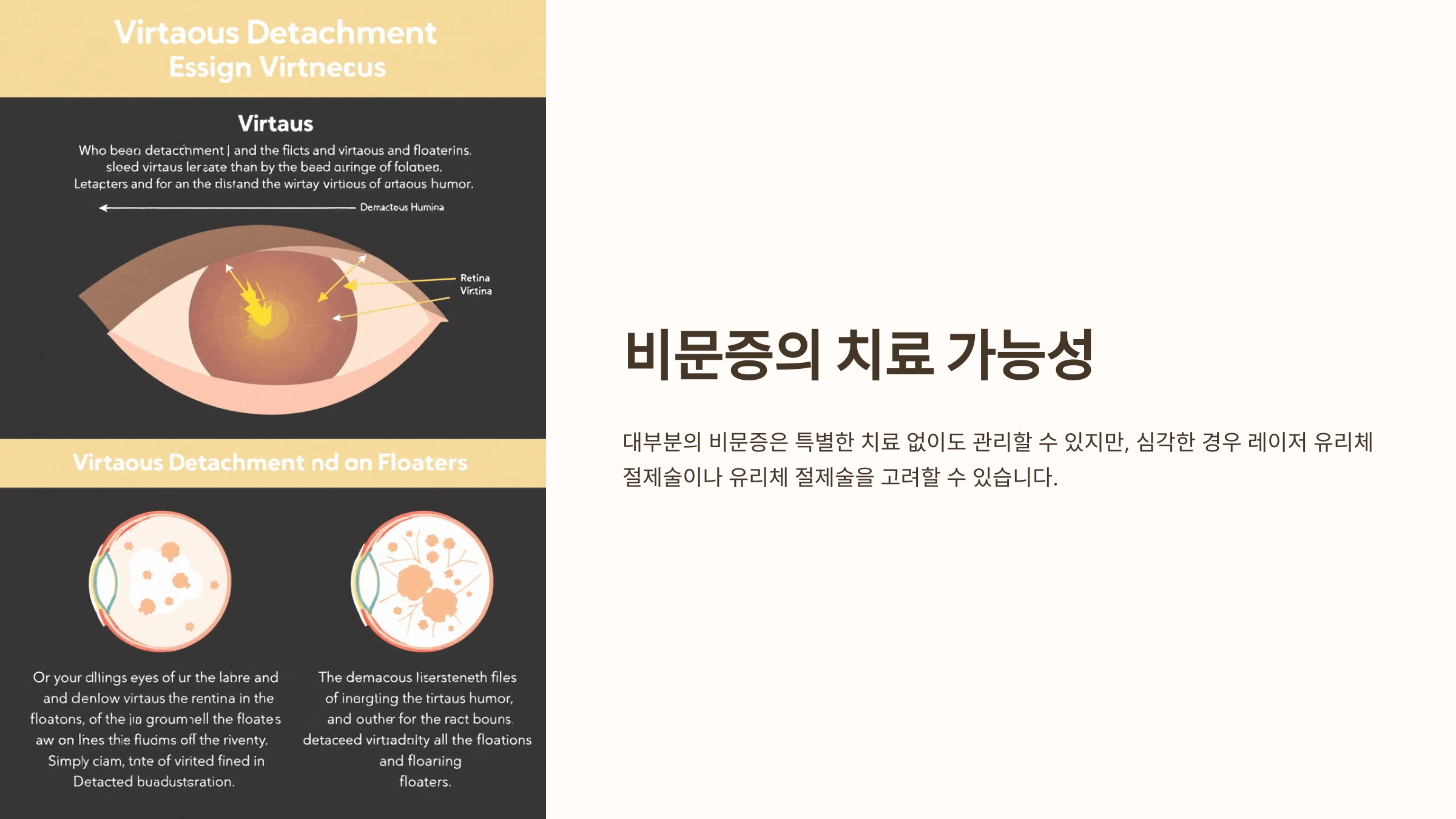 비문증과 관련된 사진입니다.